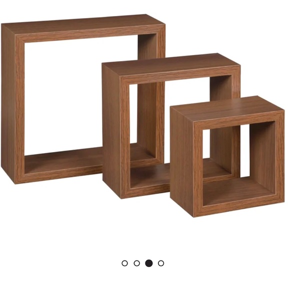 Wall Cube Set / Floating Wall Shelf Cubes - 3 Piece - Picture 2 of 10